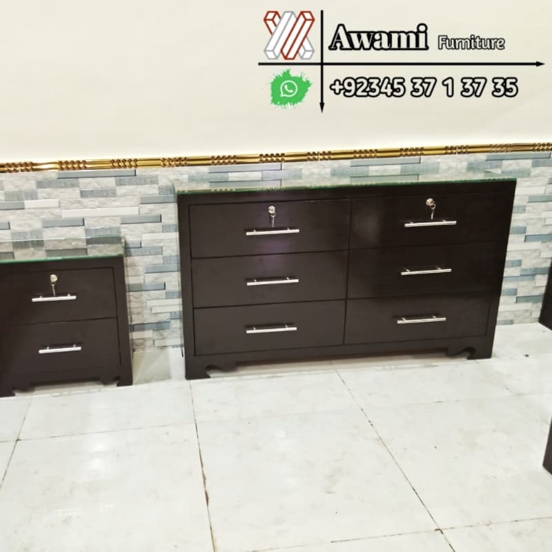 Double bed sofa set table and side tables